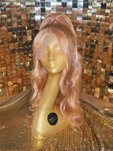 WOW-Classic Half Pony with bang pieces - Peach Fuzz (Custom Styled)